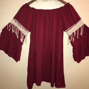 Off the shoulder boutique dress